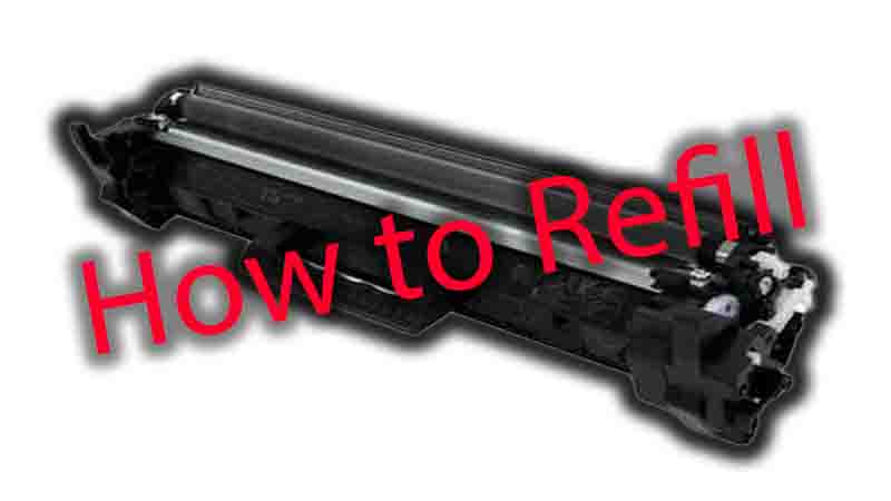 How to refill hp 17a toner cartridge