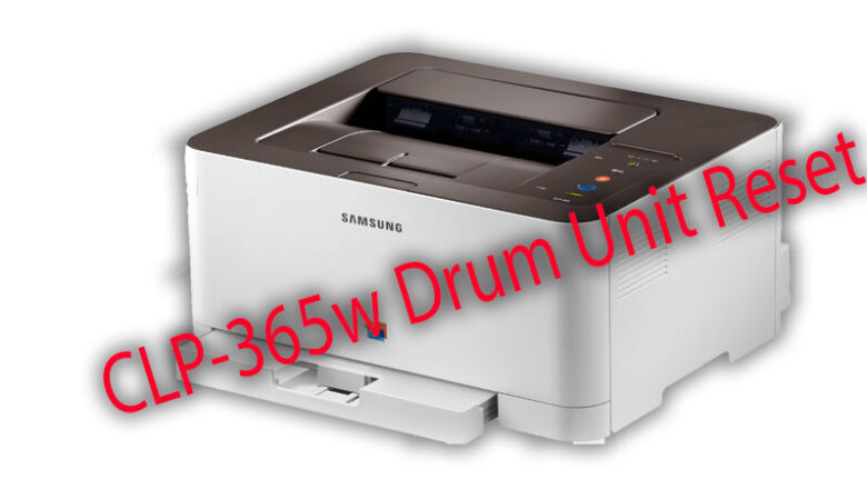 Samsung CLP-365w Drum Unit Reset