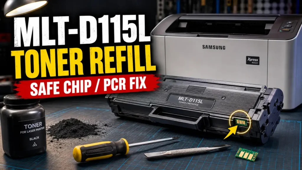 How to Refill Toner MLT-D115L: 4-Phase Clean Method