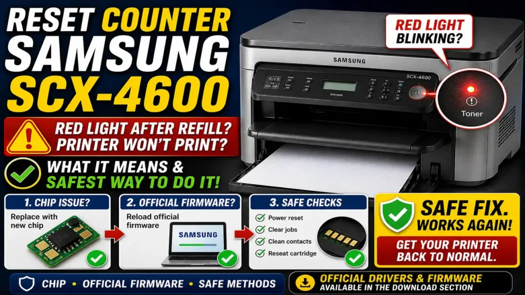Reset counter Samsung scx-4600 — safe guide