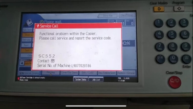 How to Fix the MPC 4500 Color Printer Laser Error SC 552