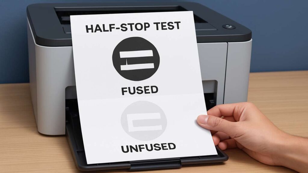 printer ghosting fix — low-temp fuser & toner charge