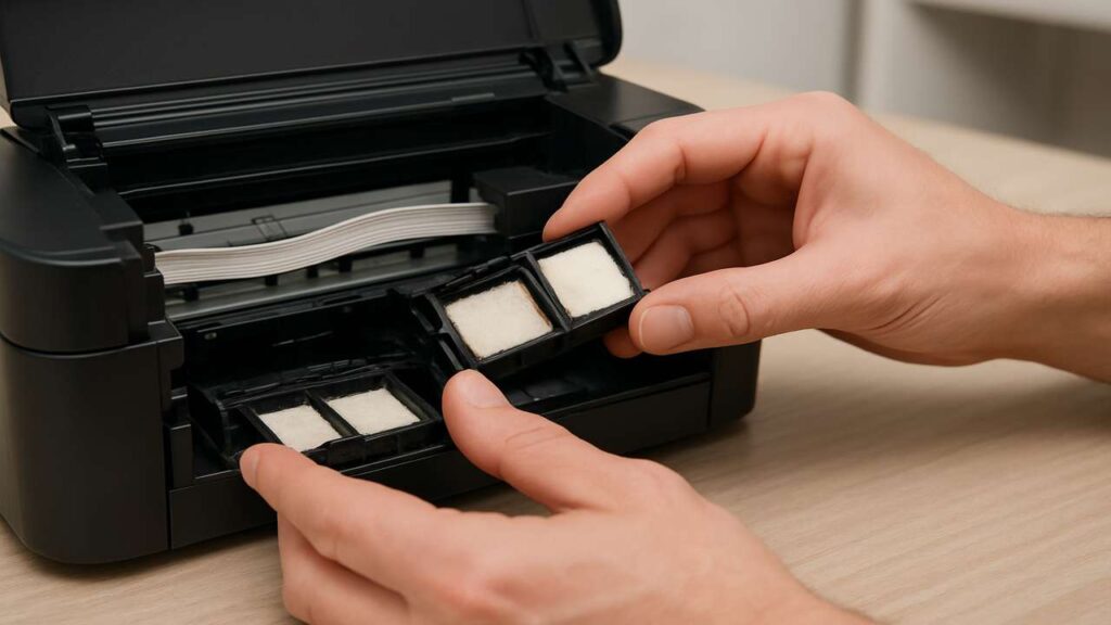 epson ink pad end of life — e-11/e-12 reset & pad care