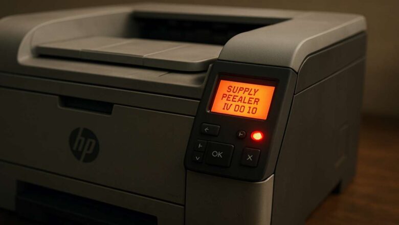 hp supply problem 10.00.10 fix — cartridge not recognized