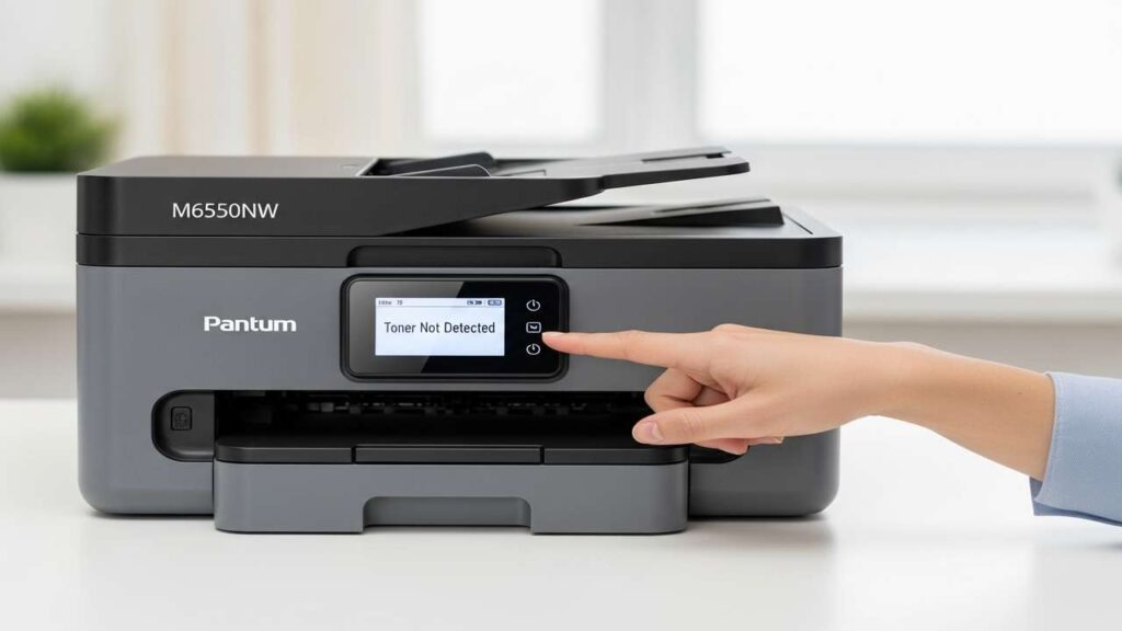 pantum m6550nw toner not detected — chip, contacts & reset