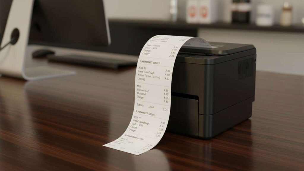 receipt printer prints blank after roll change fix