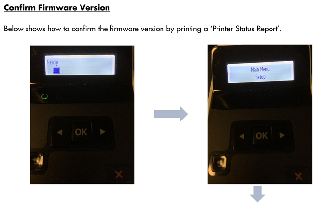 Disable automatic firmware updates hp m404 m428 (CF259A)