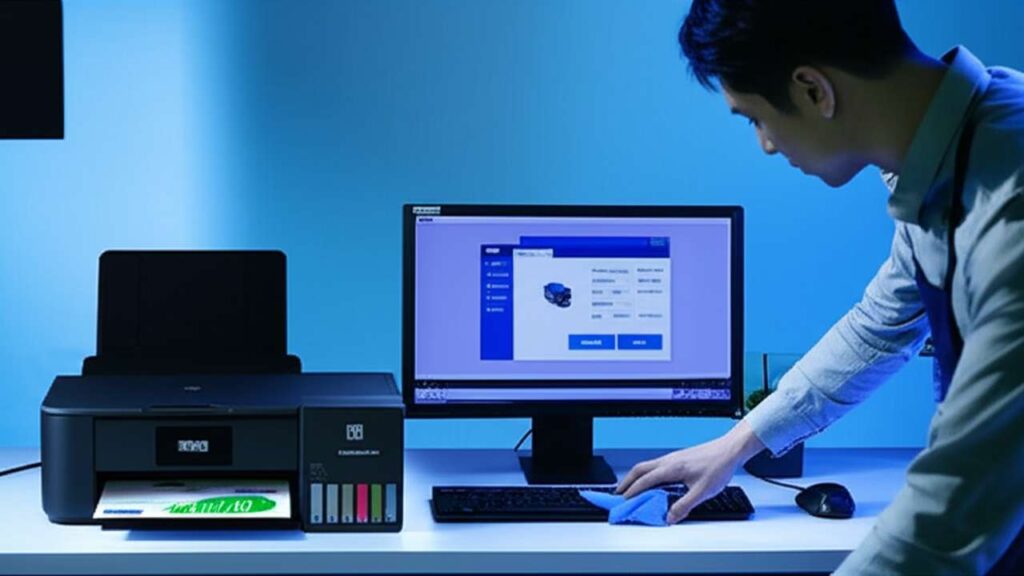 epson l3210 ink charging after refill — clean start