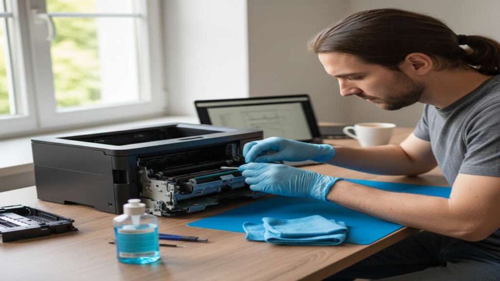 epson l3210 smears on paper fix — platen clean