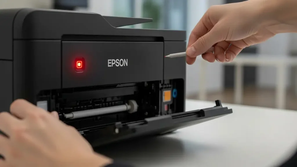 Epson L3210 Red Light Blinking Fix Guide