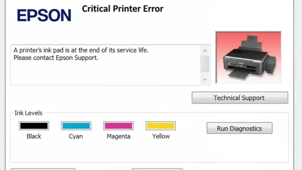 Epson L3210 End of Service Life Reset Guide