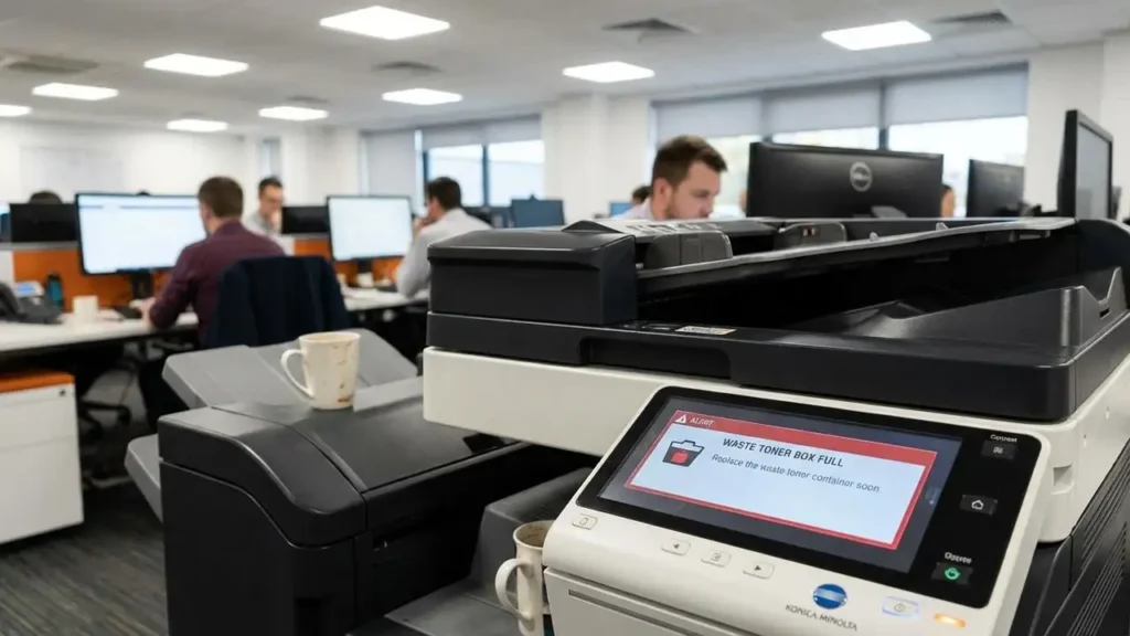 Konica waste toner box full Fixes and Maintenance Guide