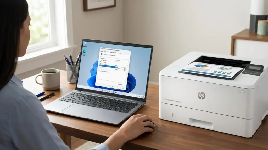 hp laser printer advanced settings missing on Windows 11 – Fix Guide