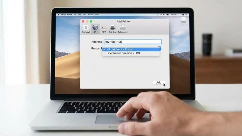 Manually Add Laser Printer Mac by IP Address Guide