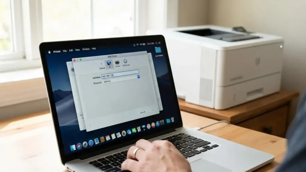 Manually Add Laser Printer Mac by IP Address Guide