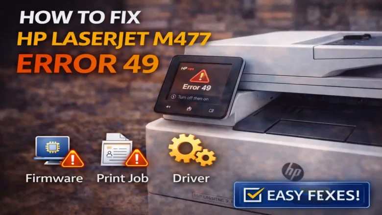 HP LaserJet M477 Error 49: How to Fix It