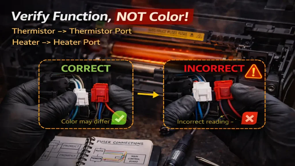 Printer Cools Down After Fuser Replacement Check This