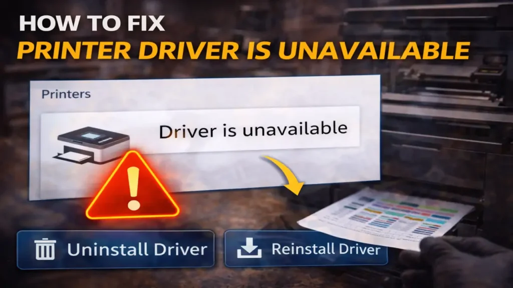 Printer Driver Is Unavailable Fix It Fast