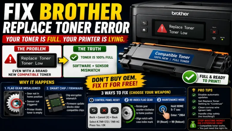 Did Your New Brother Toner Just Fail? The Hidden Electronic Trap Triggering False ‘Replace Toner’ Errors