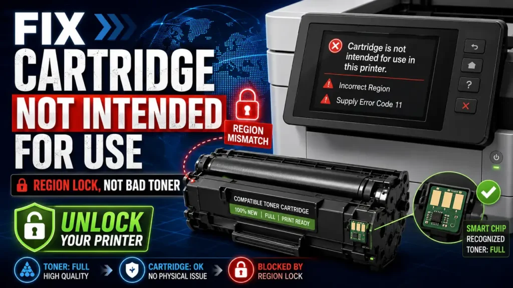 Fix Cartridge Not Intended for Use Error 100% Working Fix