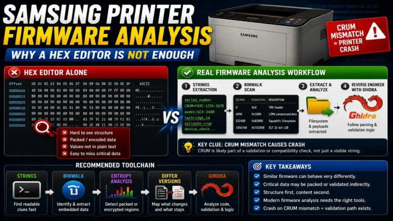 Samsung Printer Firmware Analysis: Better Tools to Use