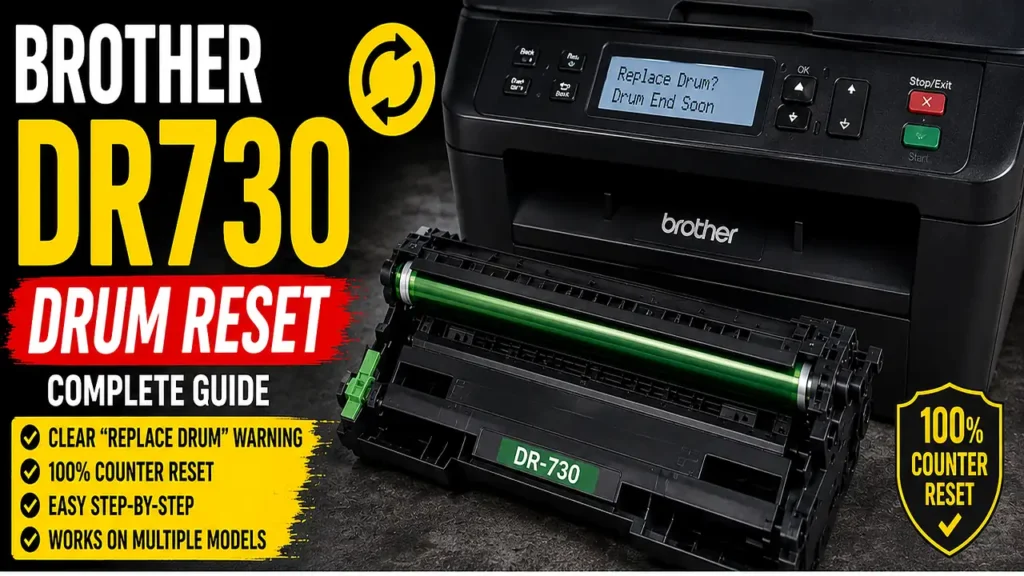 Brother DR730 Drum Reset Fix Model-Specific Reset Guide