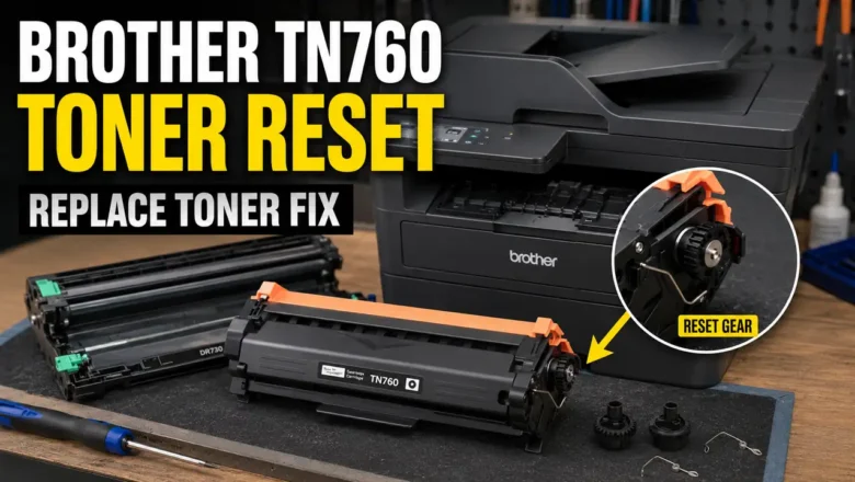 Brother TN760 Toner Reset Fix: 4-Phase Gear Override