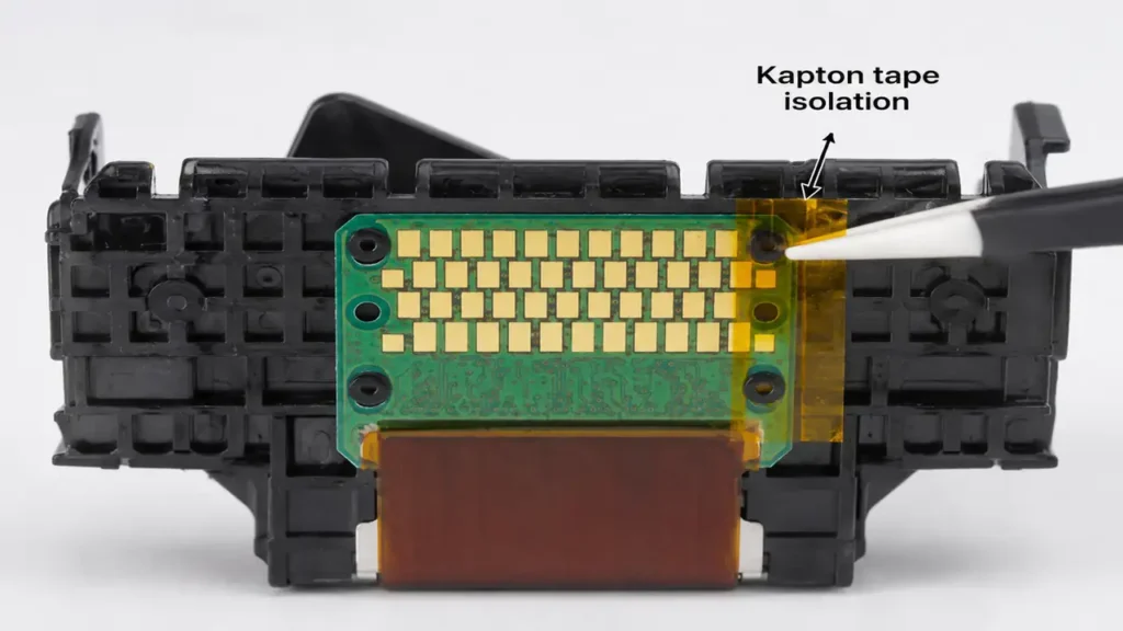 Canon B200 Error Fix 4-Phase Kapton Tape Isolation Method