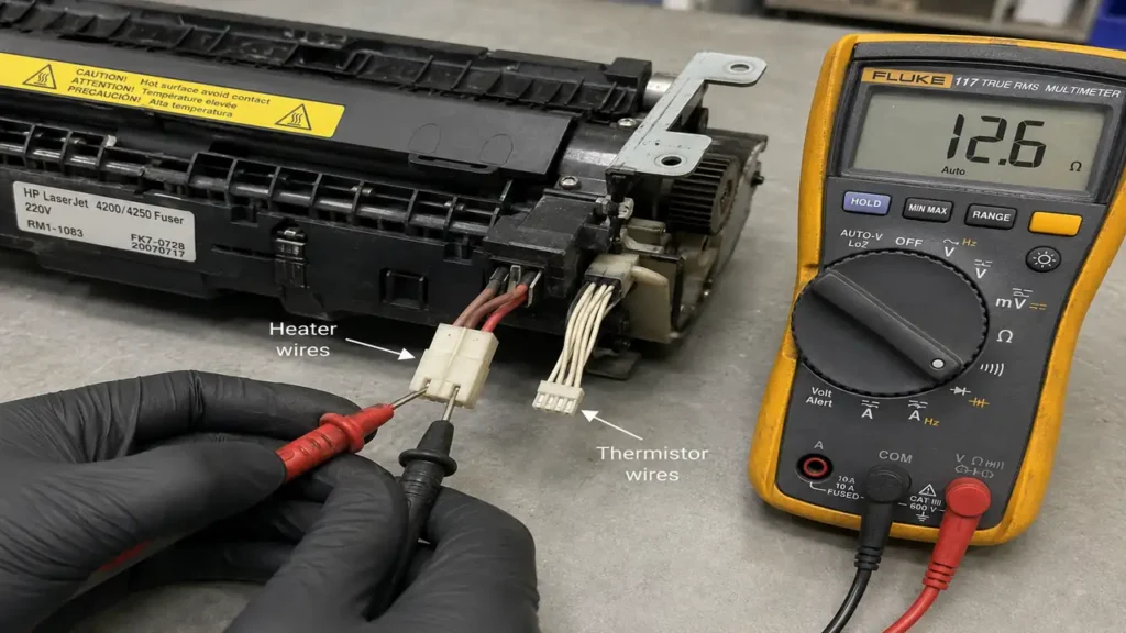 HP 50.4 Fuser Error Fix 4-Phase Thermistor Diagnostic
