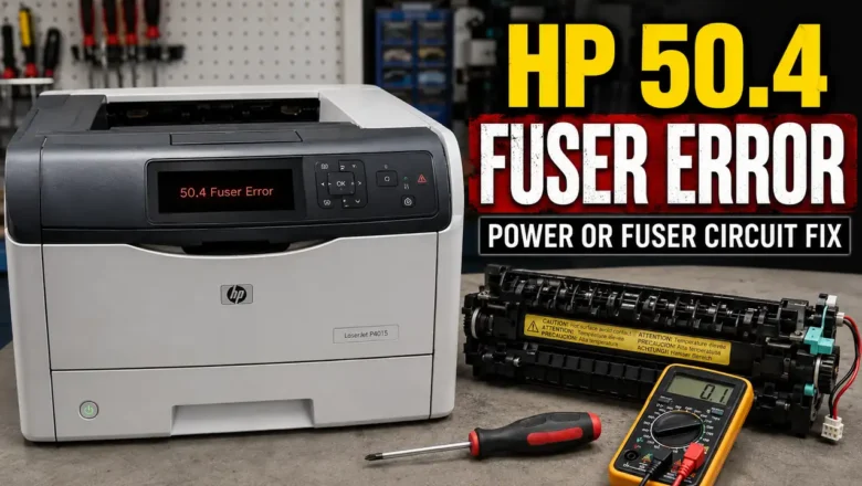 HP 50.4 Fuser Error Fix: 4-Phase Thermistor Diagnostic