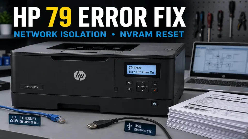 HP 79 Error Fix 4-Phase Formatter and Network Isolation