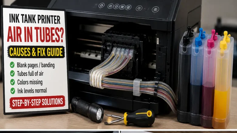 Ink Tank Printer Air in Tubes Fix: 4-Phase Diagnostic Guide