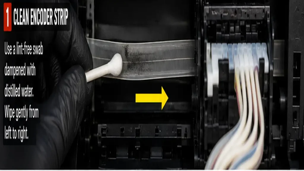 Epson Error 031006 (Carriage Jam) Causes and Safe Encoder Strip Cleaning