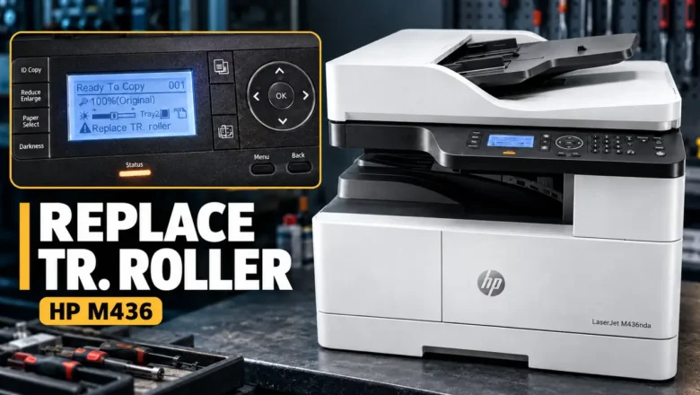 HP M436 TR Roller Reset: Clearing Replace TR. Roller and Replacing the Transfer Roller