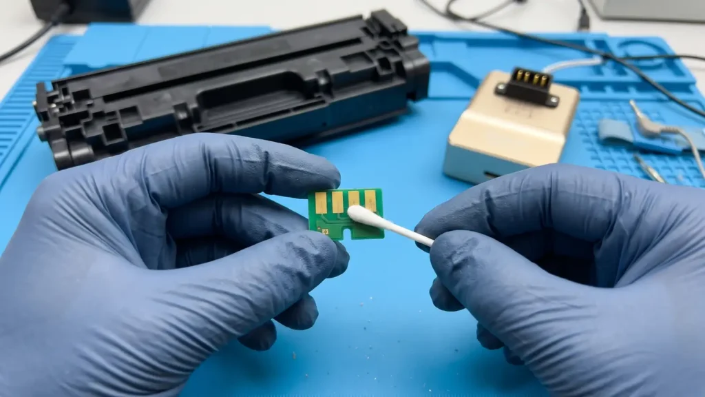 Zhono Progeasy HP toner cartridge chip reset guide.